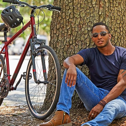 Miniatura 4 de Royce Union 700c Bicicleta híbrida para transporte cómoda con marco de aluminio ligero.