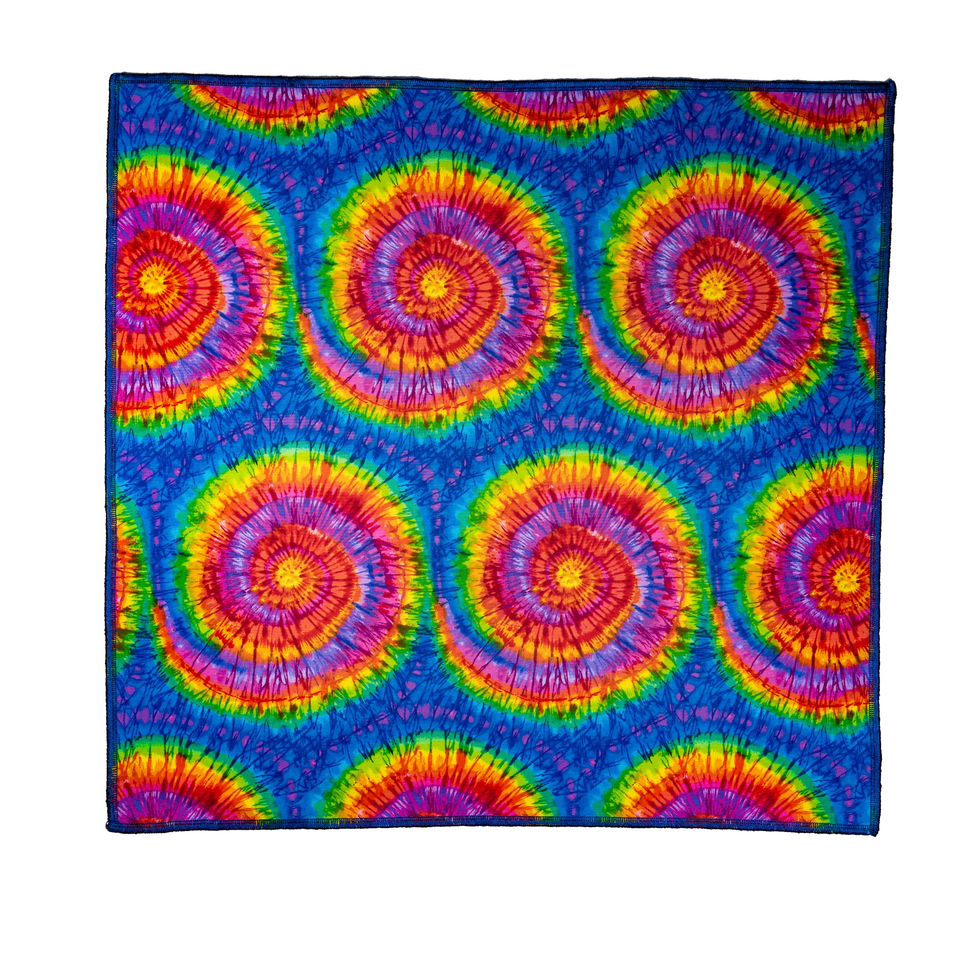 Rainbow Spiral Peace Tie Dye Cotton Bandana
