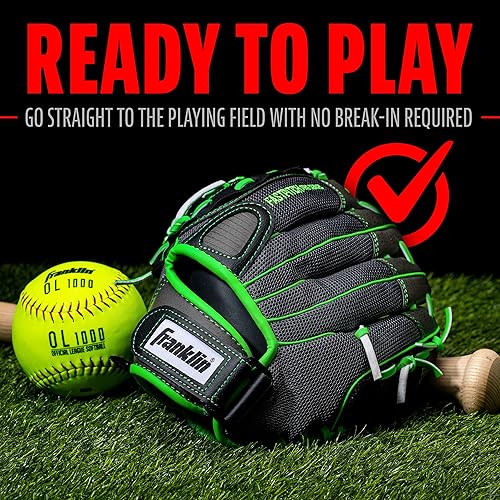 Miniatura 4 de Franklin Sports Guante de sóftbol para niñas - Guante de sóftbol para mujeres Windmill Fastpitch + Slowpitch