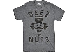 Festive Nutcracker Puns: Crazy Dog Deez Nuts Funny Xmas Tee