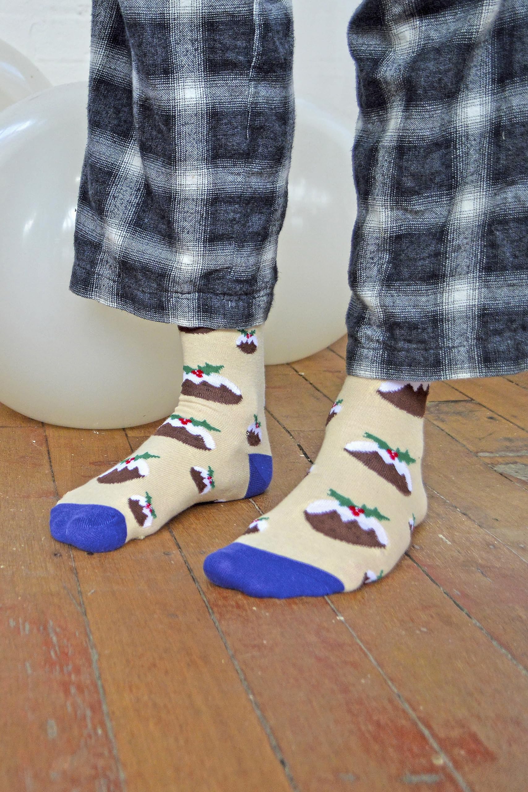 Sock Snob Homme Chaussettes Noël Coton 6 12 24 Paires | Colorées Amusants Motifs Chaussettes Fantaisie