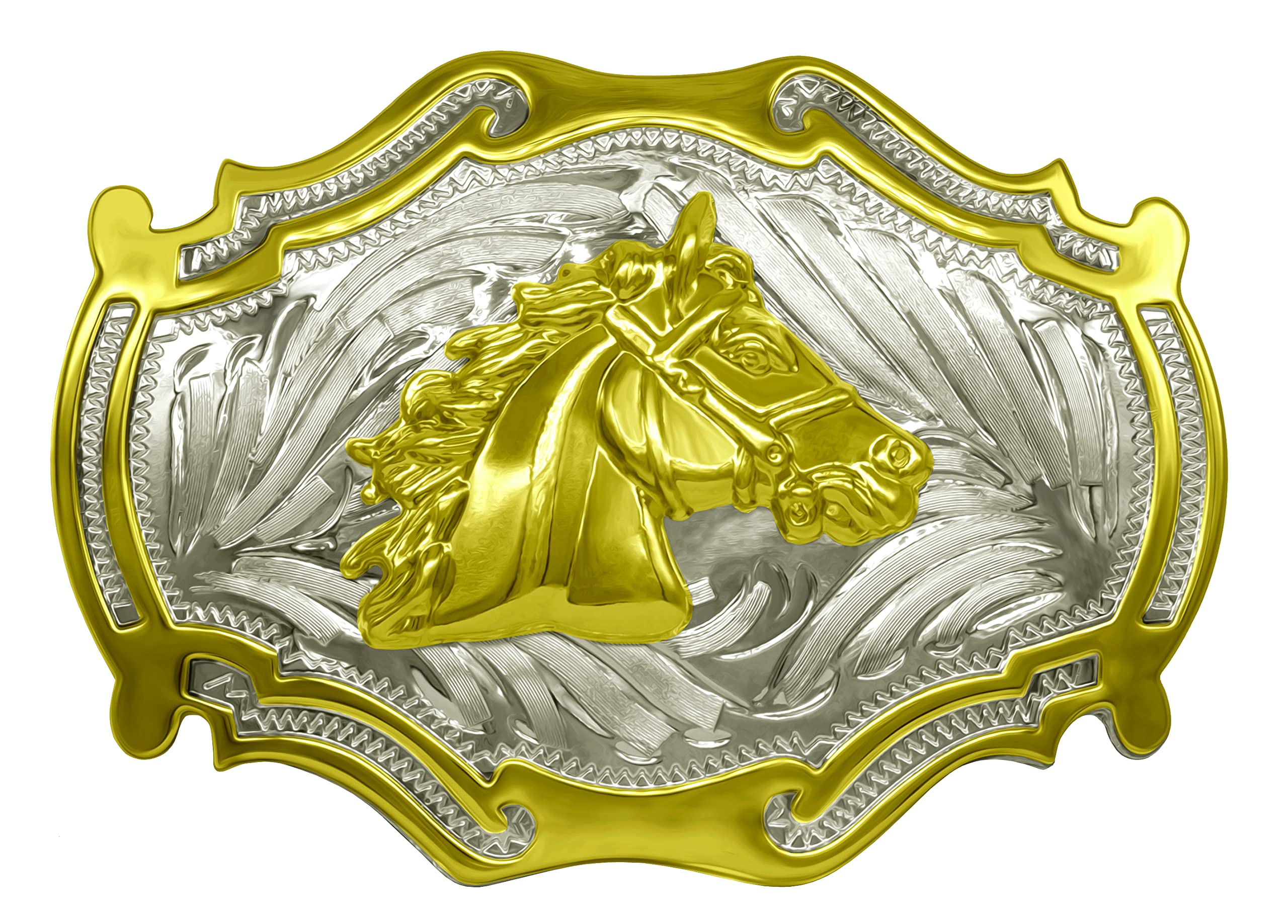 Moranse Cross Cowboy Kneeling Prayer Horse Zinc Alloy Belt Buckles