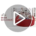 4FT Bean Bag Chair, Large Bean Bag Chairs with Memory Foam Filled, Fluffy Beanbag Sofa with Dutch Velvet Cover, Round BeanBag Chairs for Living Room, Playroom - Grey