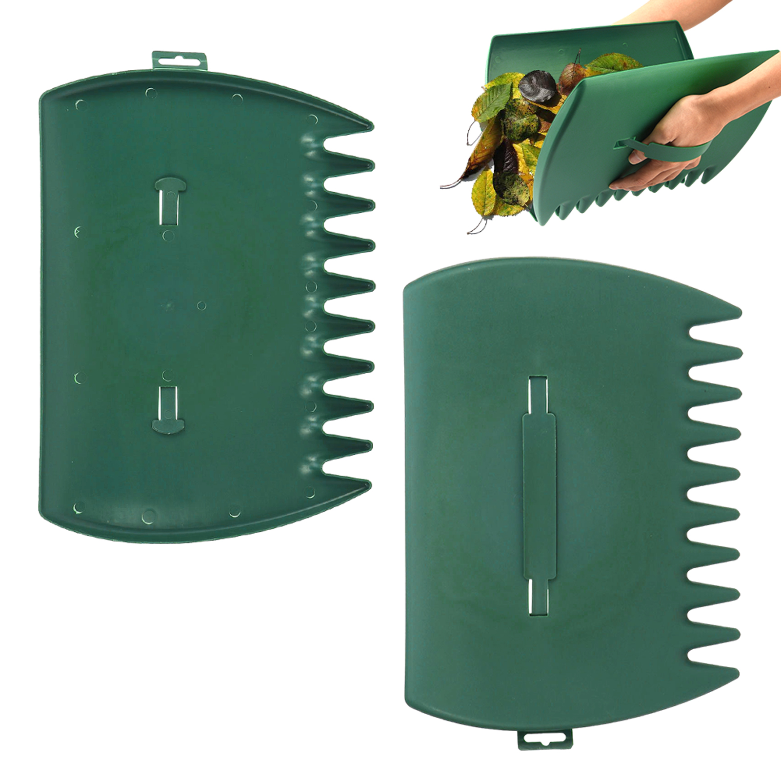 2 piezas Rastrillos de Mano para Hojas con Pinzas miniatura 7