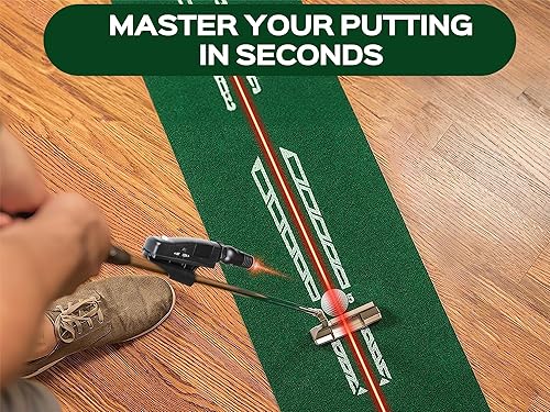 Miniatura 2 de ACHIX Golf Putter Laser Sight Pointer Training Aids for Swing Practice Swinging Plane Corrector Posture Indicator IndoorOutdoor Golf Laser Red Line