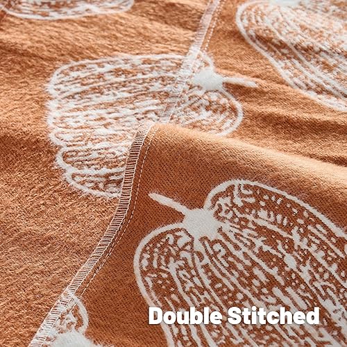 Miniatura 4 de FUTEI Juego de 2 fundas de almohada de calabazas de otoño de 18 x 18 pulgadas, funda de cojín de cachemira sintética suave para otoño, Acción de