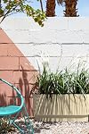 Bac Long Veradek Demi Series pour Porche, Patio, Jardin Arrière | Matériau Composite Plastique-Pierre Durable | Décor Moderne pour Arbustes, Fleurs