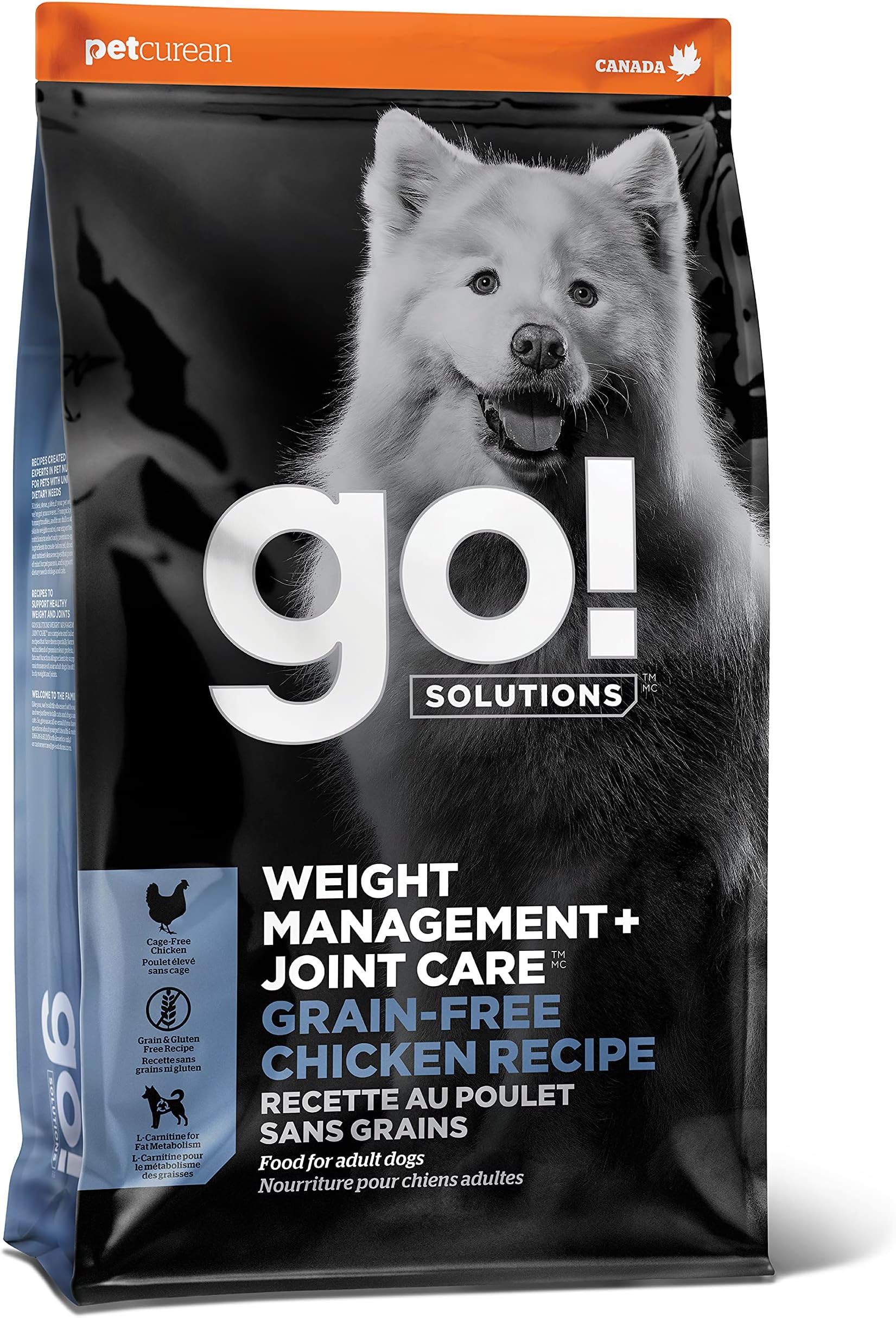 Amazon.co.jp 【ダイエット】 GO! SOLUTIONS 体重管理+関節ケア ドッグフード 9.98kg グレインフリー チキン