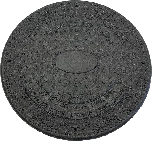 Jackel Black 18 Inch Diameter Septic Tank Riser Cover (Model: SFRC18B)