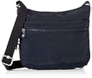 Kipling Womens Arto Bag, Lightweight Everyday Purse, Casual Nylon Shoulder Crossbody Bag, Blue Bleu 2, 11.25 L X 10.25 H X 1.5 D US