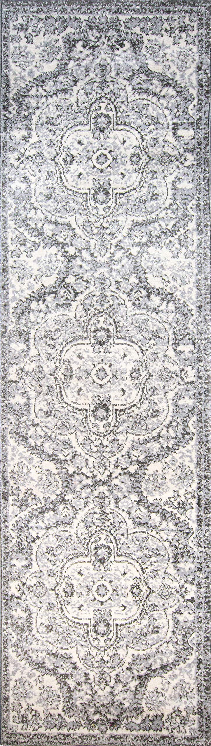 Rugshop Vintage Distressed Bohemian Runner Rug 2' x 7' Ivory