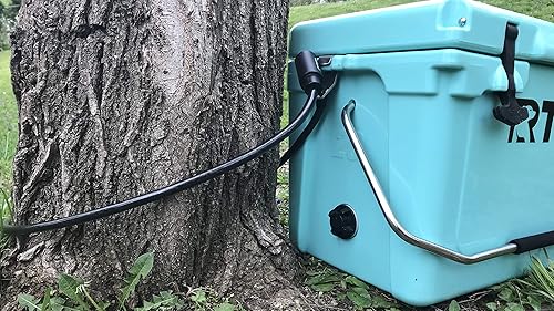 Miniatura 2 de Soporte de bloqueo enfriador para Yeti Roadie 20 y RTIC 20, acero inoxidable, plata, montaje más frío