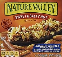 Vista 1 de Nature Valley, Barras de granola, dulce y salado, nuez de pretzel de chocolate, caja de 7.4 onzas (paquete de 4)