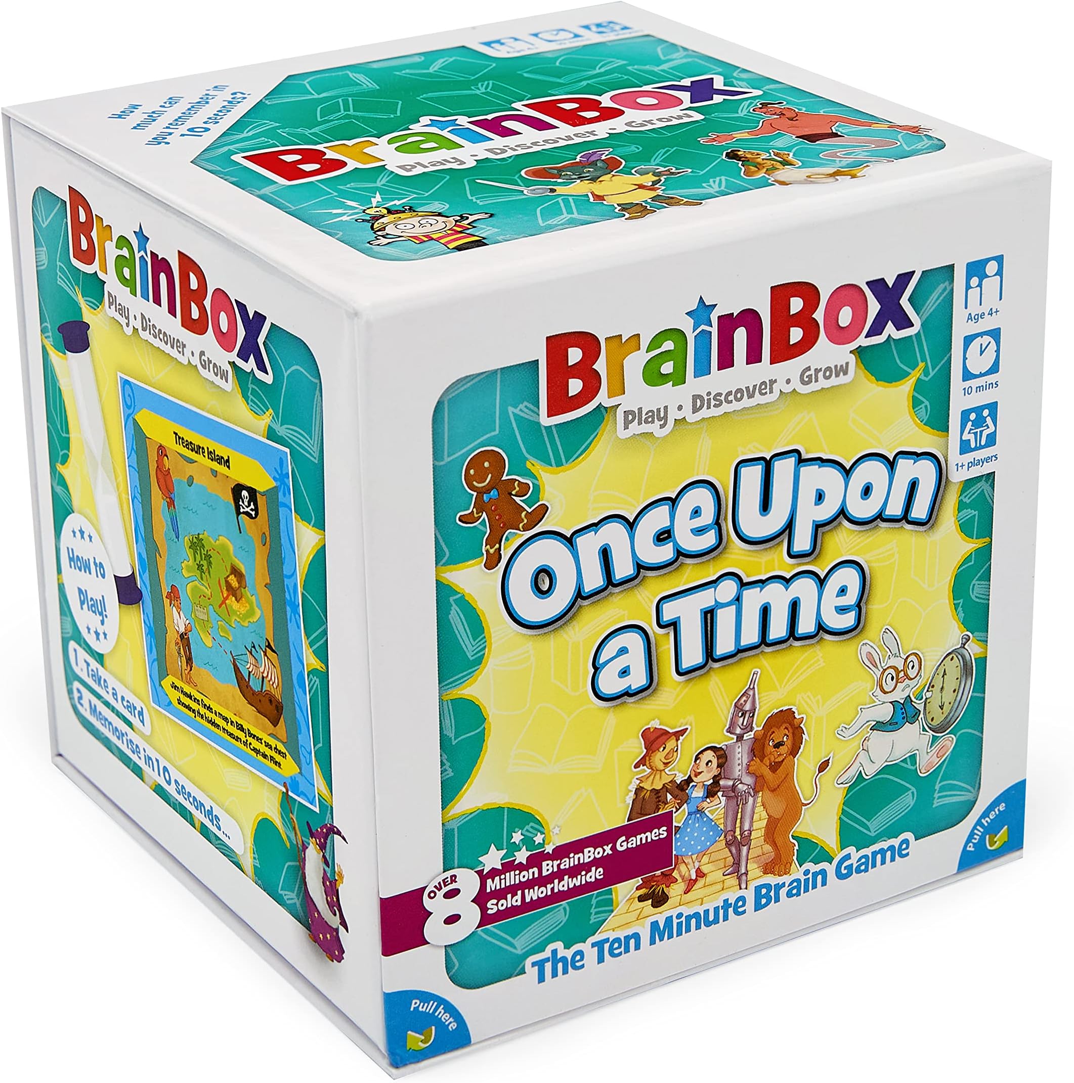 BrainBox Once Upon a Time | Fun & Educational Card Game | Ages 4+ | 1+ Players | 10 Minutes Play Time
