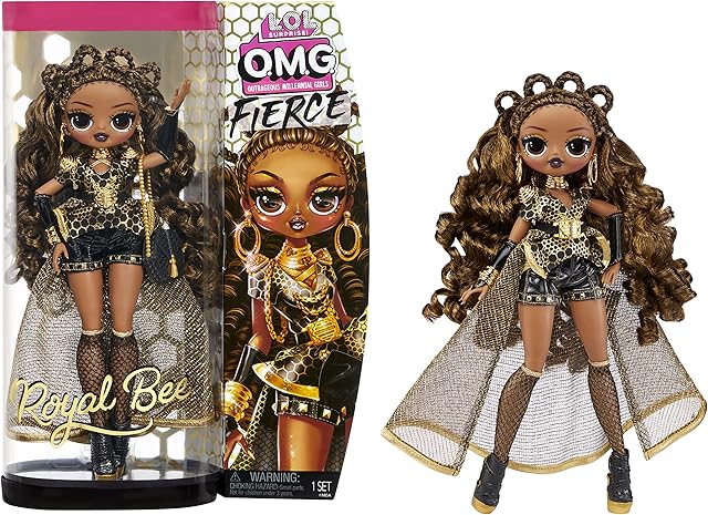 LOL Surprise OMG Fierce Fashion Doll - ROYAL BEE - 11.5"/29 cm Fashion Doll with 15 Surprises - Including Fashion Outfits, Accessories and Doll Stand - Collectable - For Kids From 3 Years
