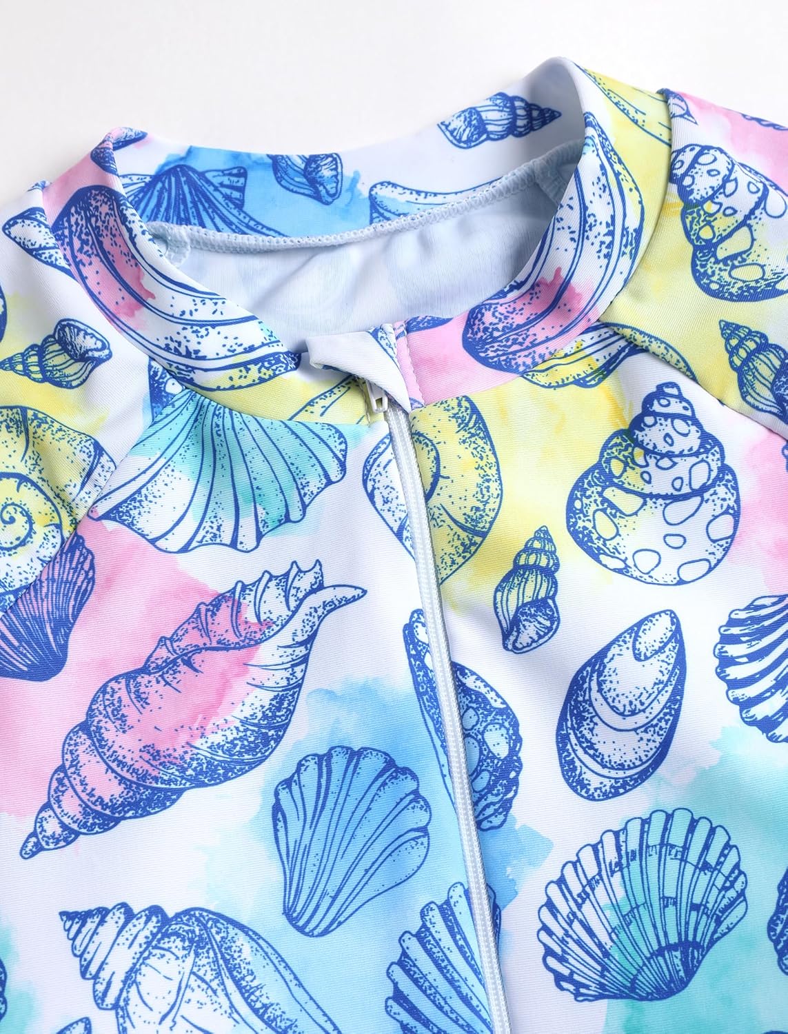 ZAFUL Women's One Piece Rash Guard Long Sleeve Modest Swimsuits Dress Zipper Bathing Suit Swimskirt - Image 4