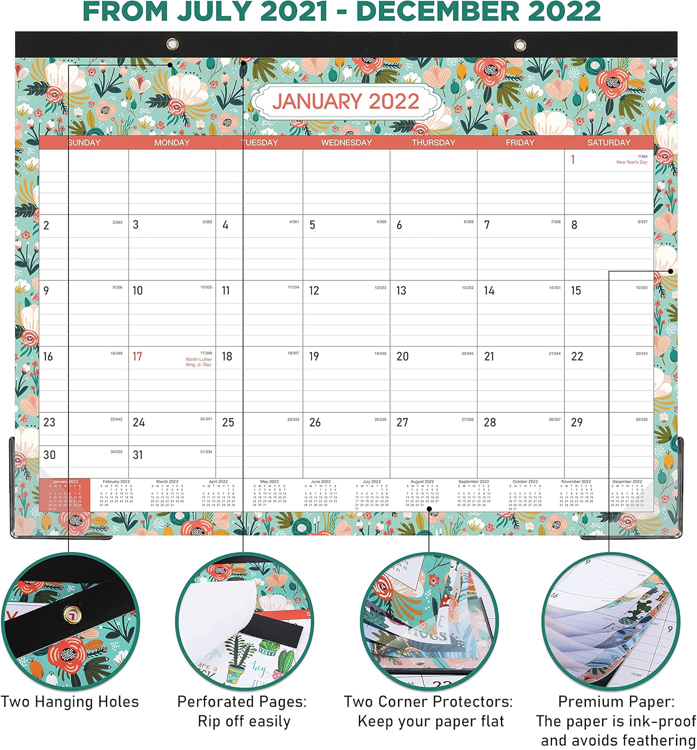 Buy 2021 2022 Desk Calendar 2021 2022 Monthly Desk Calendar July 2021 December 2022 Desk Wall Monthly Calendar 22 X 17 Large Ruled Blocks With Julian Date For Planning And Organizing Online In Turkey B08tw7nvl8 2022 Take Me Back To Paradise Wood Block Desk Calendar