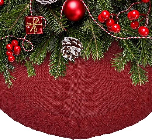 Vista 154 de Mr. Pen Christmas Tree Skirt - 48 inches, Faux Fur, White