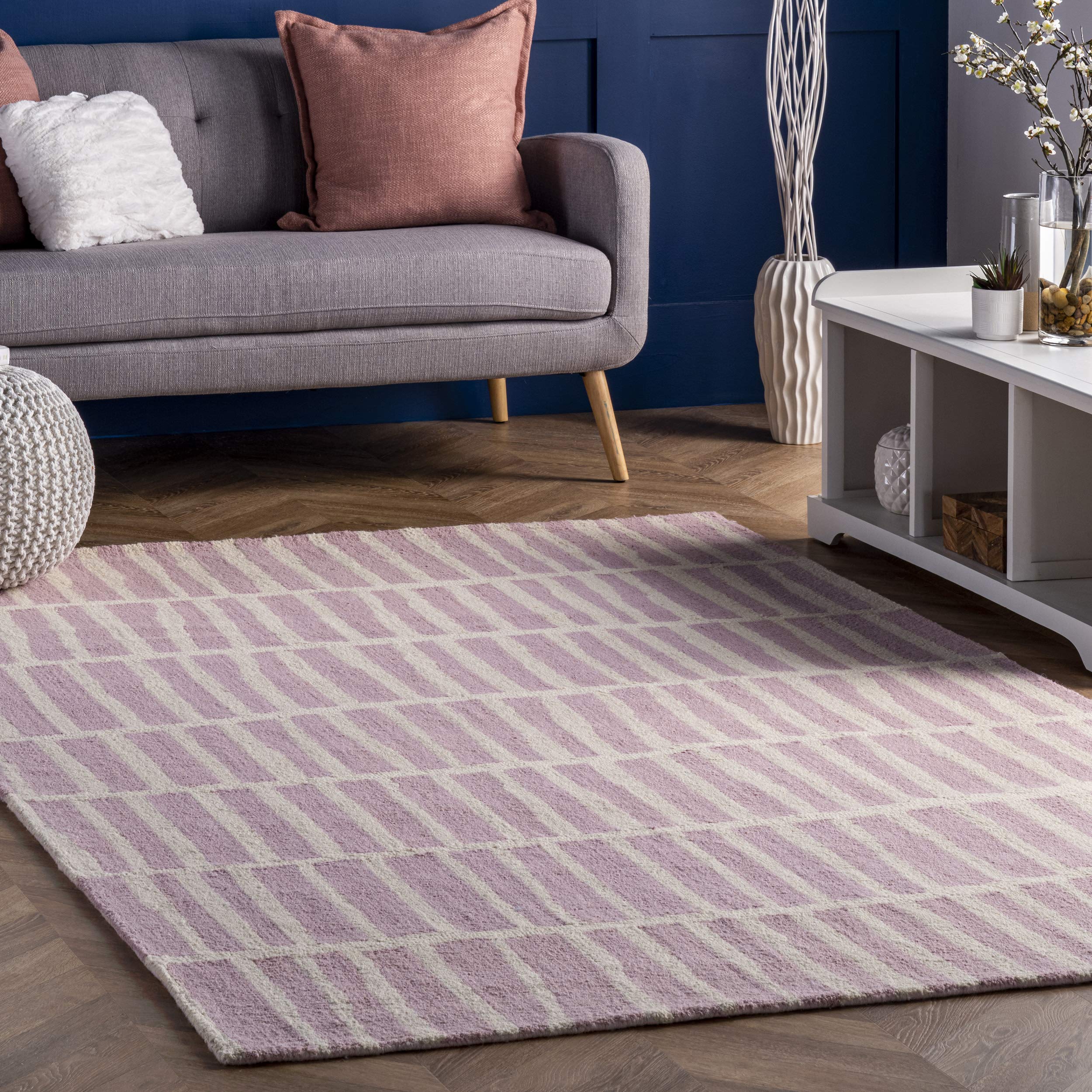 Pink Hand Tufted Wool Rugs