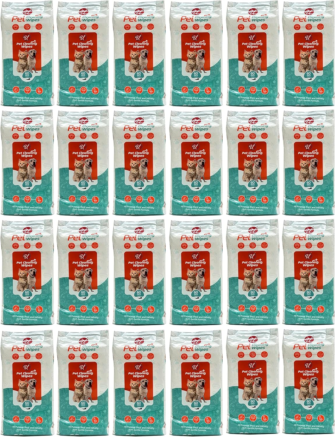 24 Pk Bulk Pet Cleaning Wipes Grooming Dog Cat Dry Bath Clean Ears Paws 1440ct 24 Packs Dog Grooming Wipes Deodorizing Hypoallergenic Pet Cat Cleaning Dry Bath Dogs Puppy Kitten Ear Face Bum Butt Nose