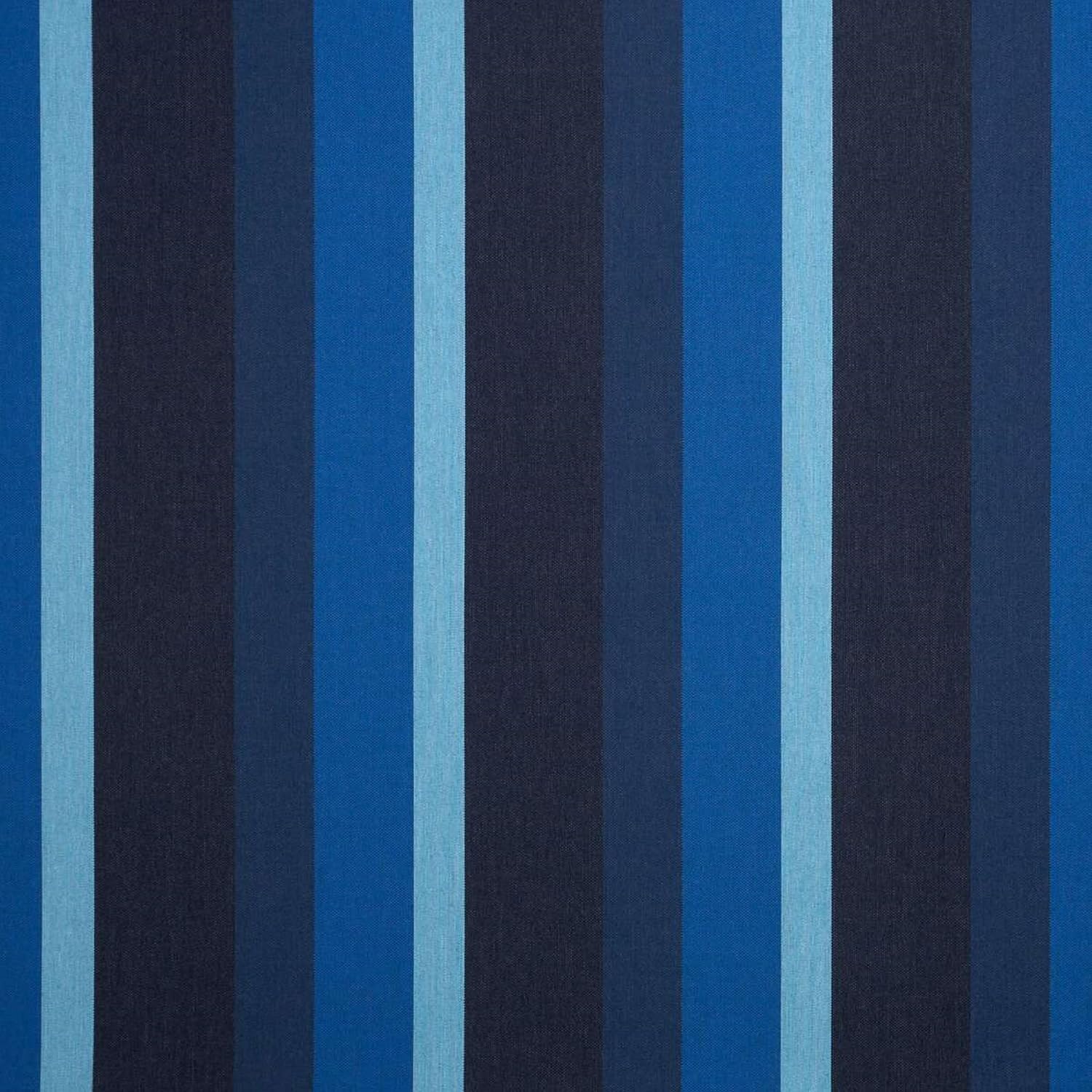 Sunbrella Outdoor Fabric by The Yard | Gateway Indigo (Striped) | Official Sunbrella Seller | Indoor or Outdoor Upholstery Fabric for Chairs, Cushions, Drapery, Pillows, Furniture