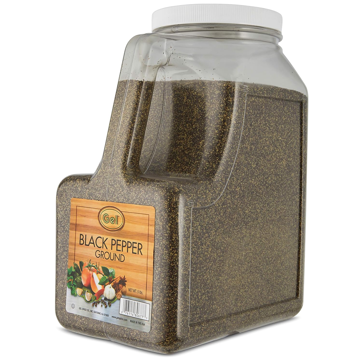 Gel Spice Ground Black Pepper 5 lb : Grocery & Gourmet Food