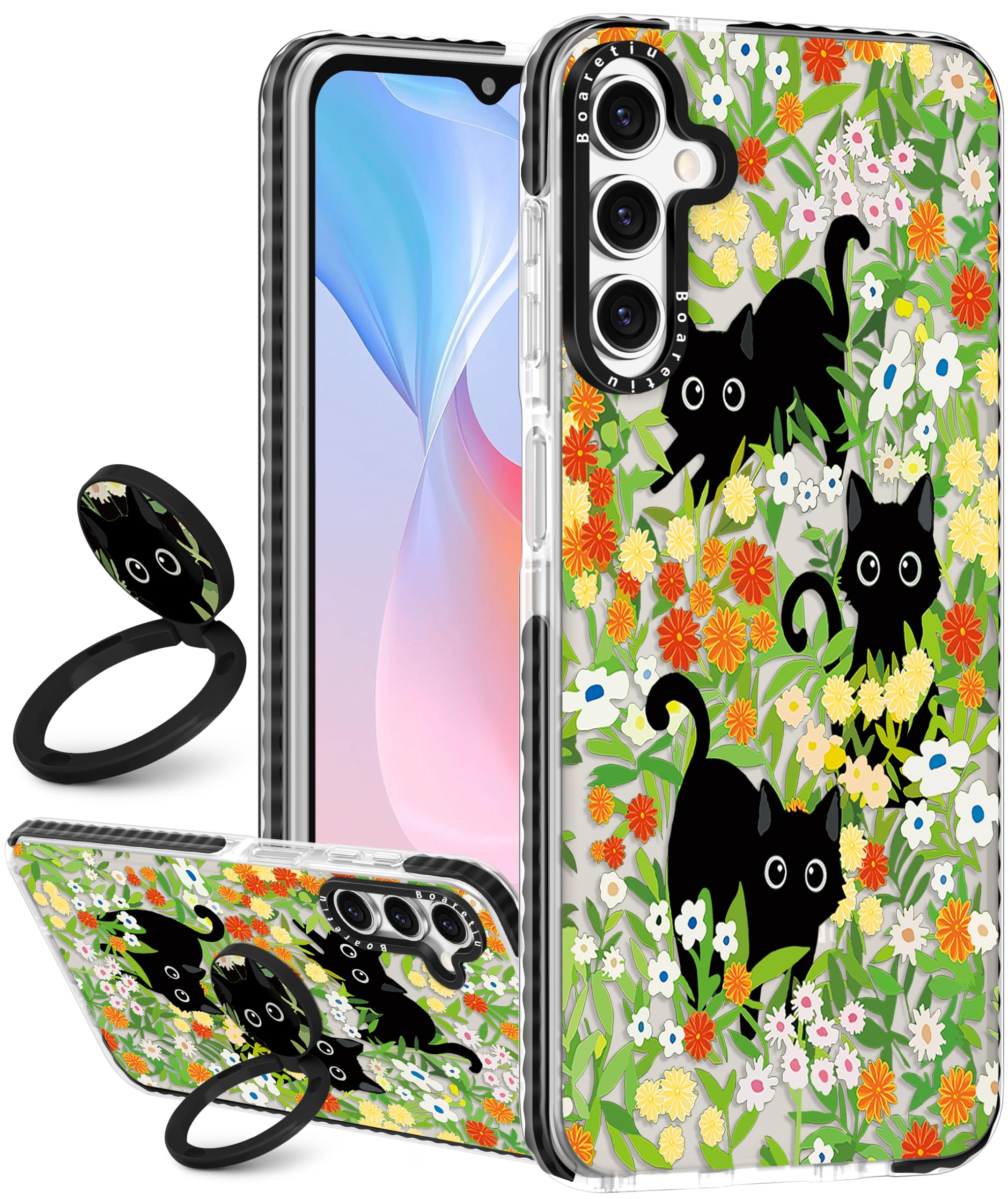 Amazon.com: Boaretiu Cute Kawaii Case for Samsung Galaxy S24FE Phone Case with Kickstand - Fashion 360 Sticky Rotate Ring Holder Design for Women Girls Girly for Samsung Galaxy S24FE Case, Cat Flower : Amazon.com: Boaretiu Cute Kawaii Case for Samsung Galaxy S24FE Phone Case with Kickstand - Fashion 360 Sticky Rotate Ring Holder Design for Women Girls Girly for Samsung Galaxy S24FE Case, Cat Flower :