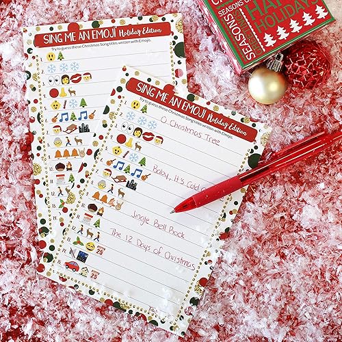 Miniatura 5 de DISTINCTIVS Juego de fiesta de Navidad - Cántame un emoji, 25 jugadores