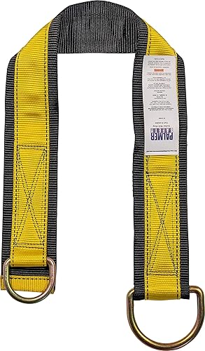 Miniatura 8 de Palmer Safety Correa cruzada de brazo de 3 pies, gargantilla de correas de haz de 3 pulgadas de ancho con anillo en D grande y pequeño, cordón de