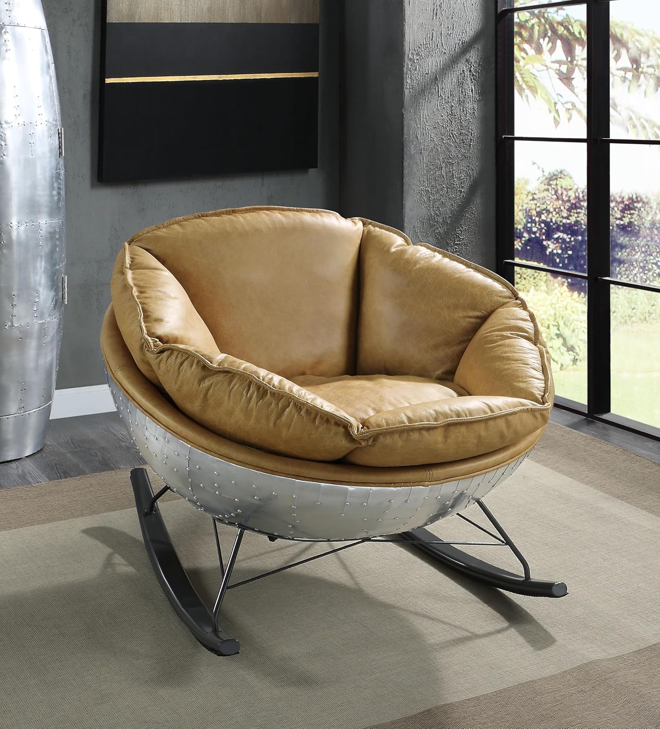 Taikonaut Acme Pippin Rocking Chair, Morocco Top Grain