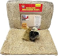 Cackle Hatchery Excelsior Brooder Pads for Chicks (25 Pack) - 9x12 Aspen Pads for Clean, Low-Dust Brooders