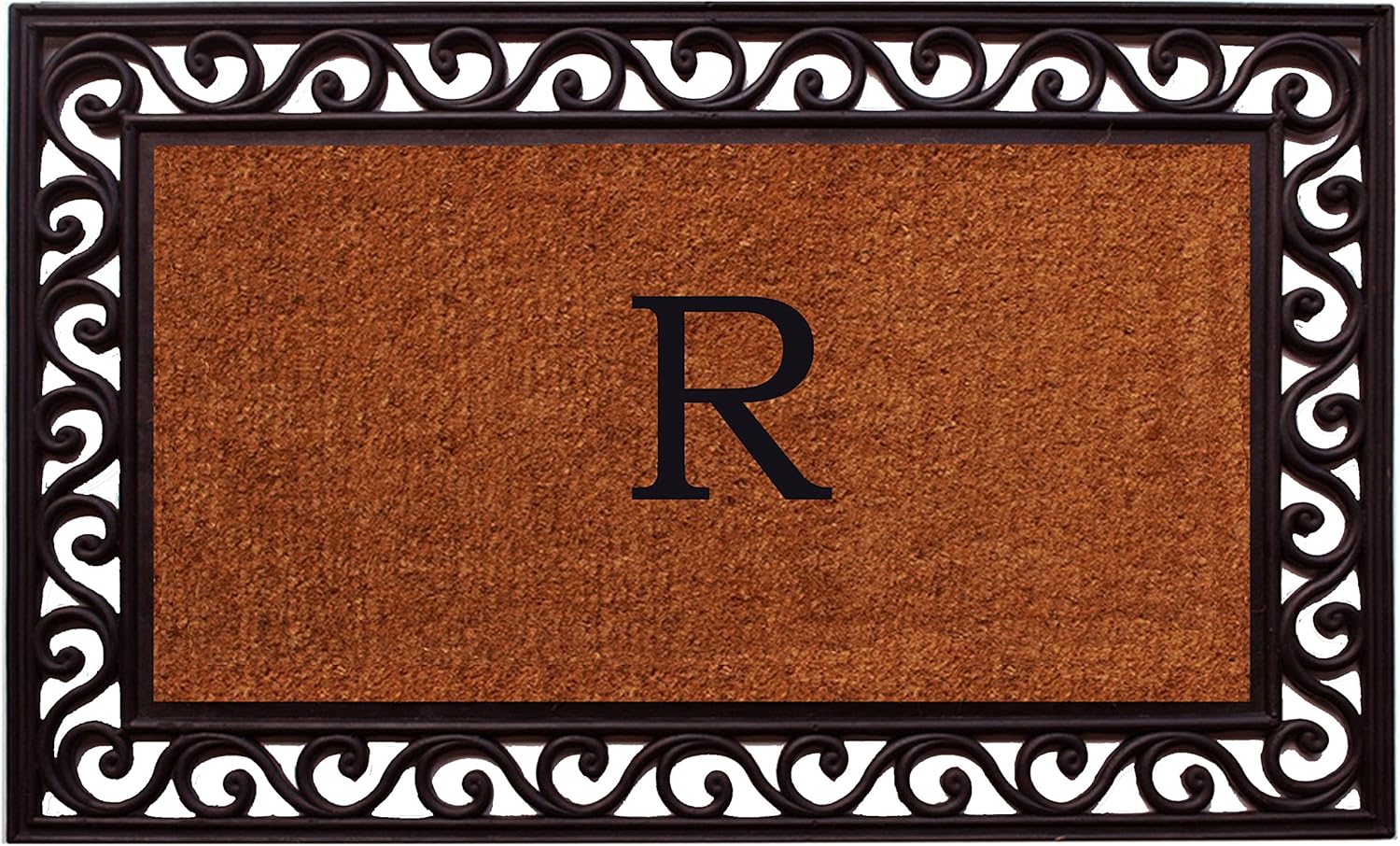 Home & More 100061830R Rembrandt Monogram Doormat (Letter R)