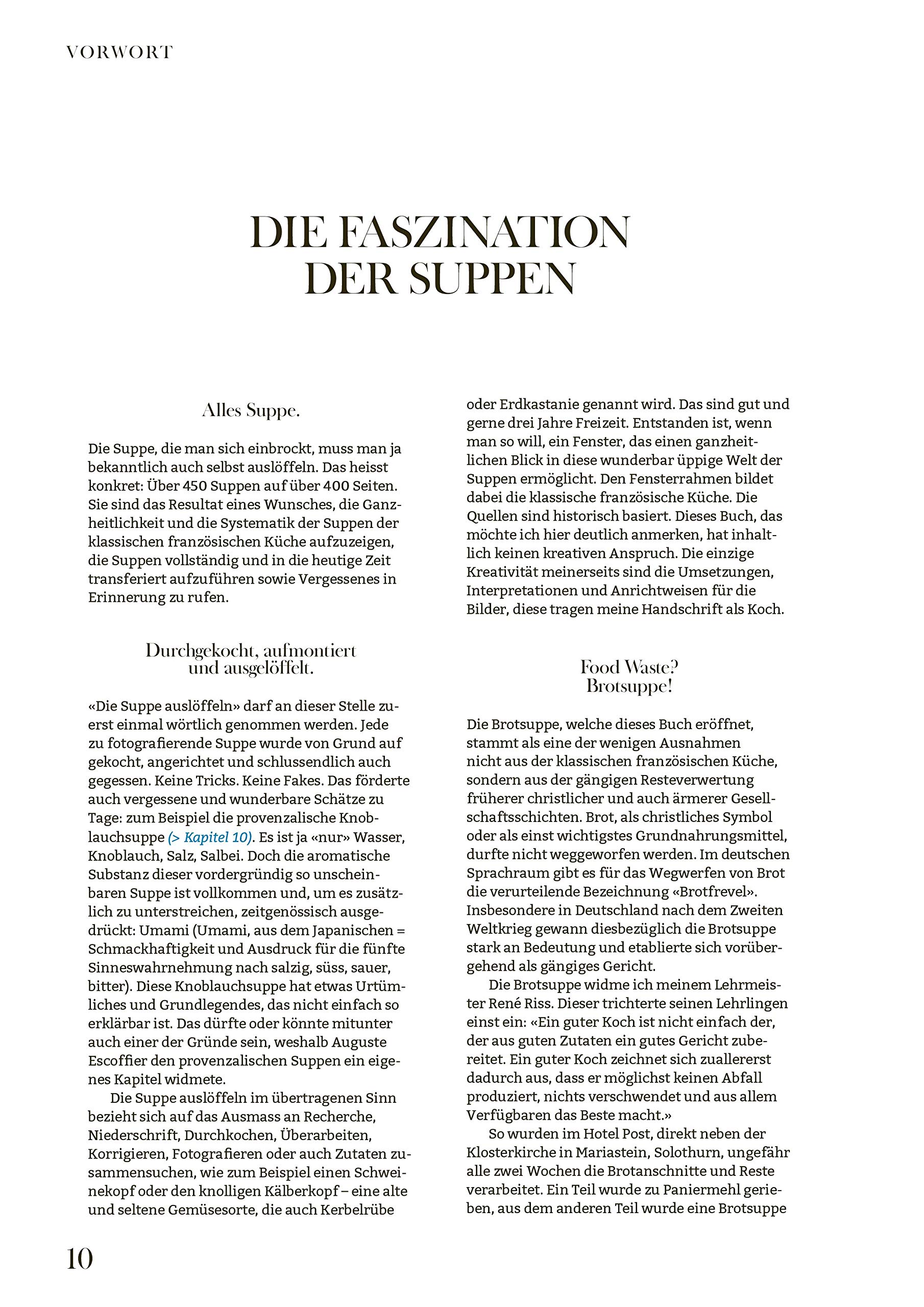 Die Suppen der klassischen französischen Küche