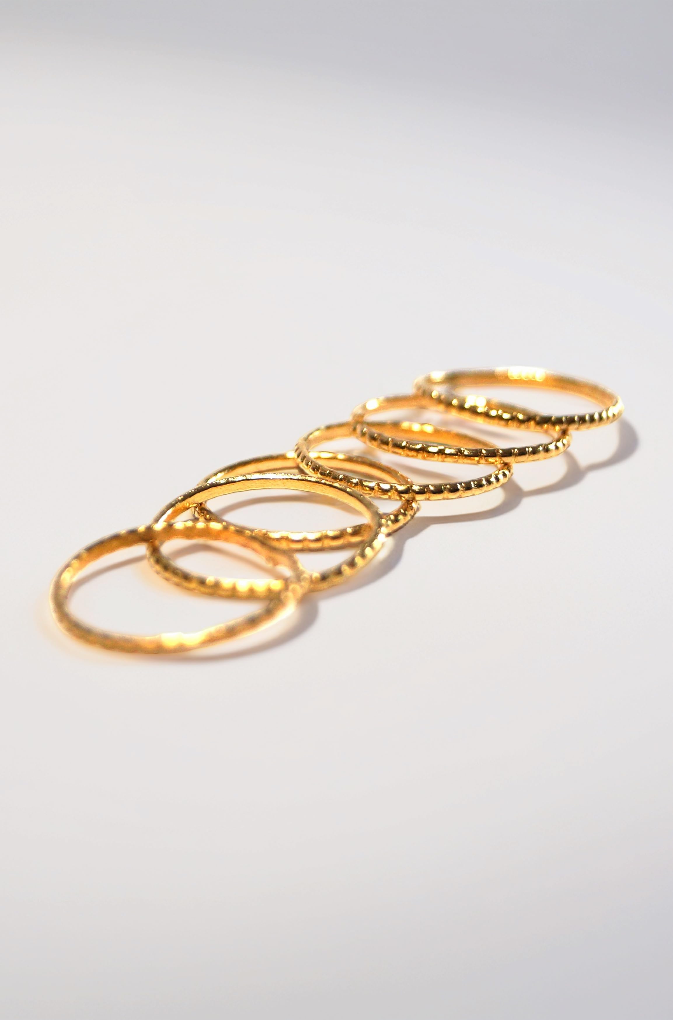 Daily Use Metal Alloy (Panchaloha) Toe Ring for Women- 6 Number Set Thin Rings