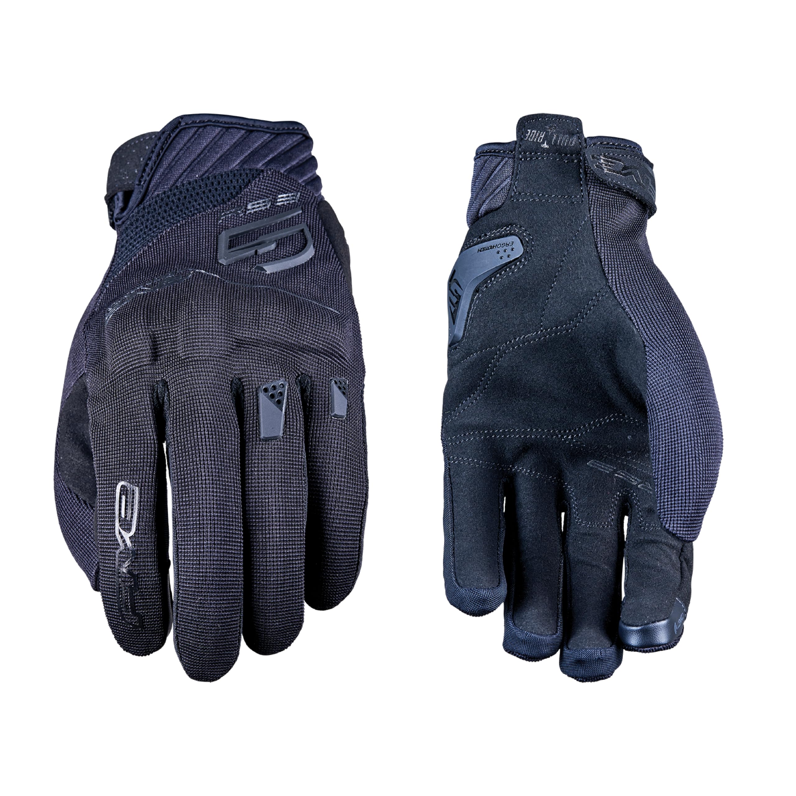 FIVE GLOVES RS3 Evo damskie rękawiczki motocyklowe dla kobiet, rękawiczki do jazdy na motocyklu, skuterze i innych, kwiat borealny/czarny, XS-XL