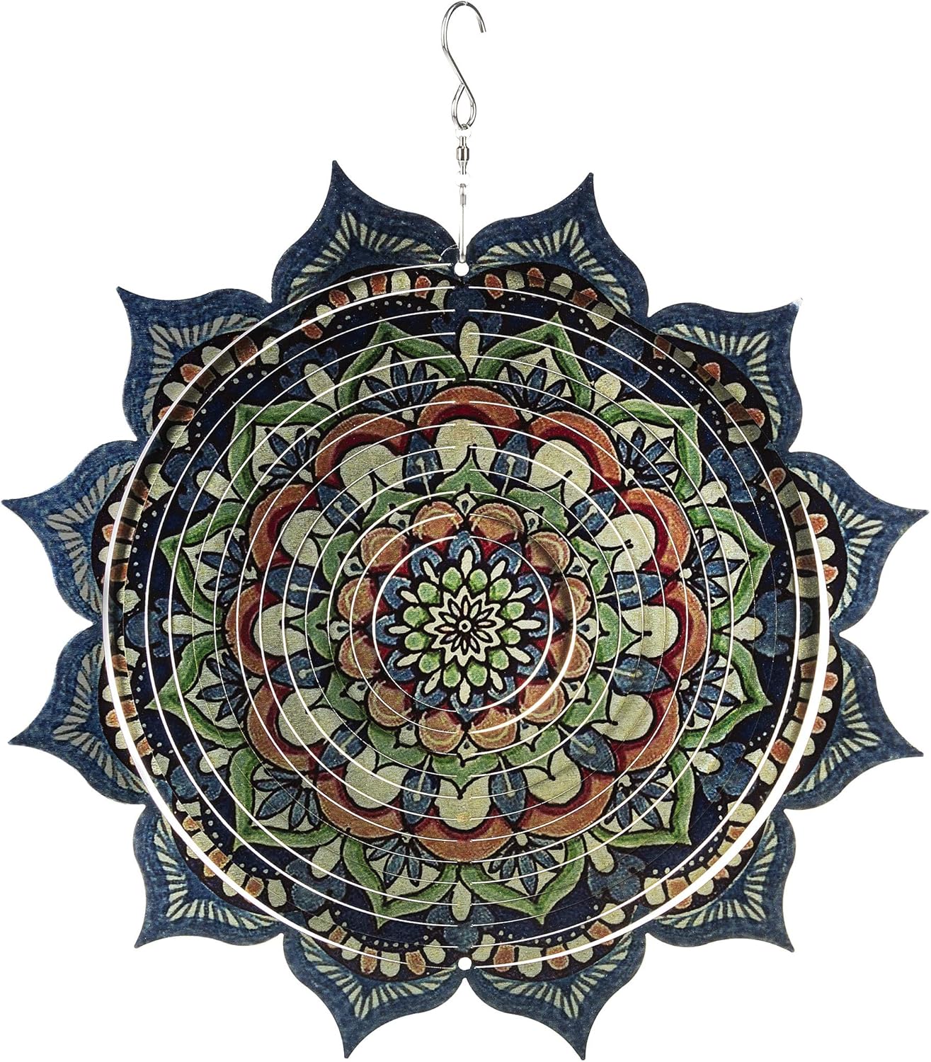 Ganz Mandala Stainless Steel Hanging Spinner 12 Inch New