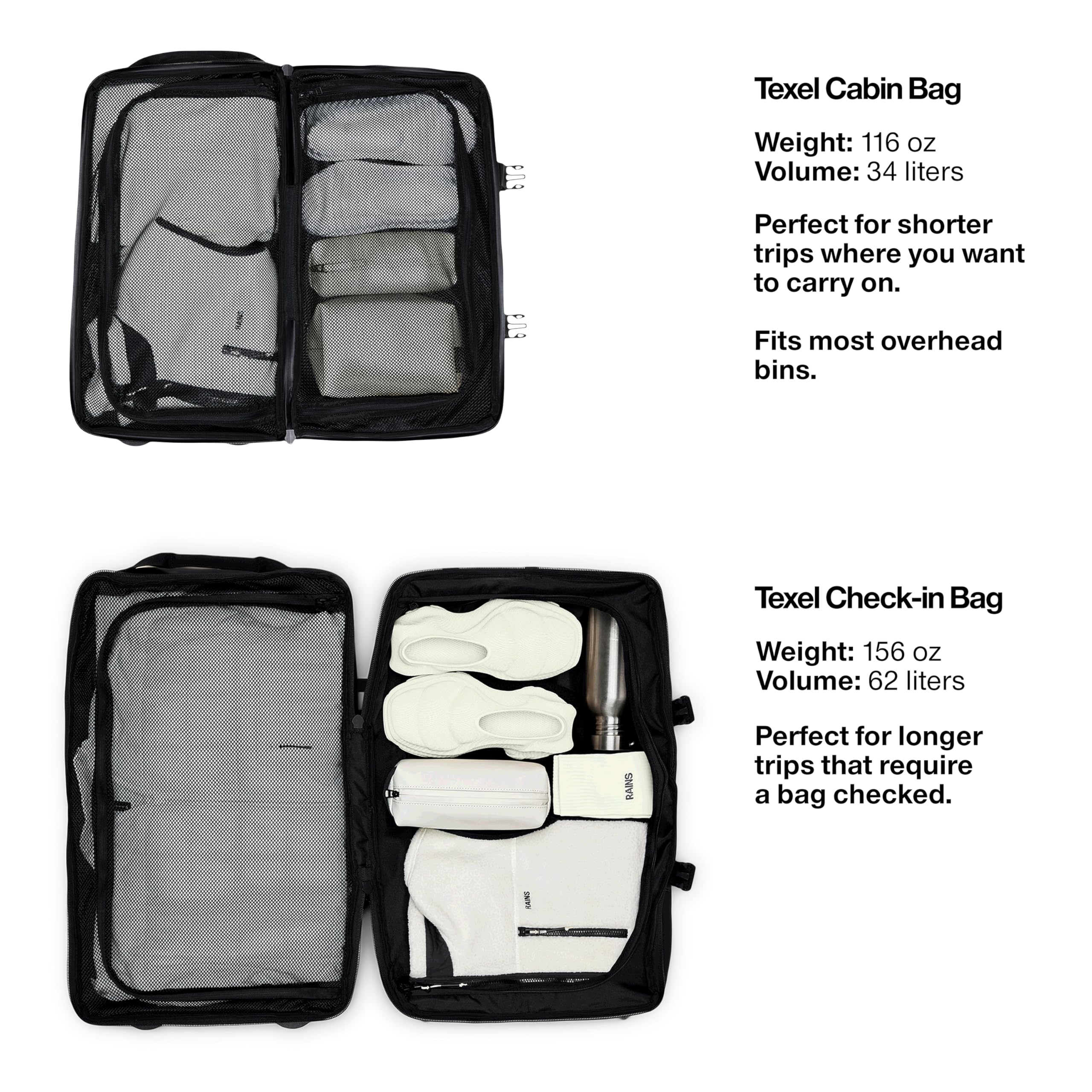 bages vs rains RAINS: Suitcases EARLY OLD SCHOOL – 500-550lbs Colours:SUPER GLO PERCH