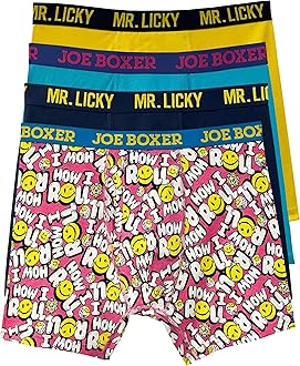 JOE BOXERMens Boxer Briefs 4-Pack – Solid Breathable and Tag Free Cotton Stretch Boxer Briefs for Men Pack of 4