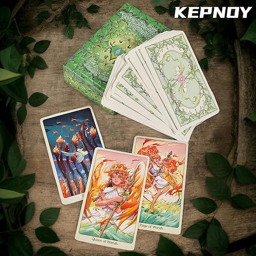 Miniatura 3 de Carta de tarot de impresión de espíritu forestal (edición estándar), baraja en una carta, juego de adivinación, herramientas de adivinación para