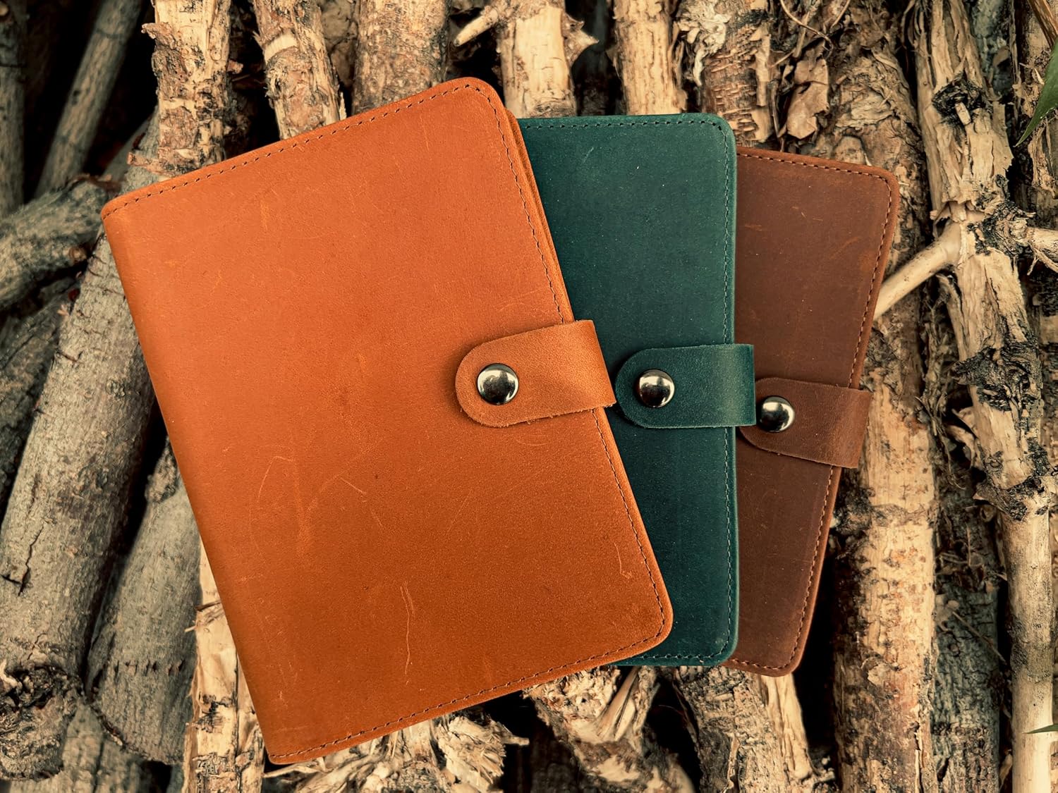 Genuine Leather AirTag and Moto Tag Passport Holder and Wallet for Men and Women RFID Blocking for Secure Traveling and Documentation Organizer (Brown) - Image 9