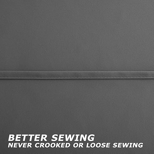 Miniatura 4 de Juego de 2 cortinas opacas, aislamiento térmico, ojales, gris oscuro, oscurecimiento de habitación, ahorro de calor y energía, cortinas de