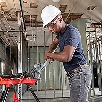 Vista 8 de RIDGID 31110 Modelo 836 Llave de tubería de plomería recta de aluminio de 36 pulgadas, plata, fabricada en los Estados Unidos