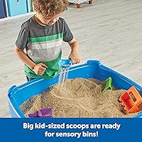 Vista 5 de Learning Resources Helping Hands Sensory Scoops - Fidget Sand Toys, Water Bin Play, Tool Set, Fine Motor Games, Toddler Daycare Essentials