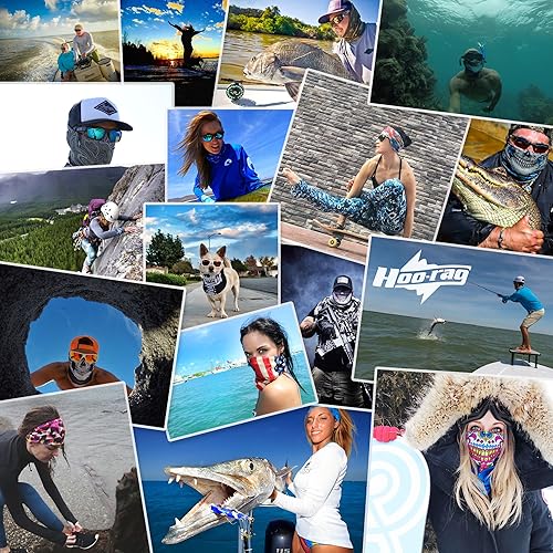 Miniatura 5 de Hoo-Rag - High Performance 100 Moisture Wicking Polyester Microfiber Multi-Functional Face Mask  Neck Cover - Digital Camo