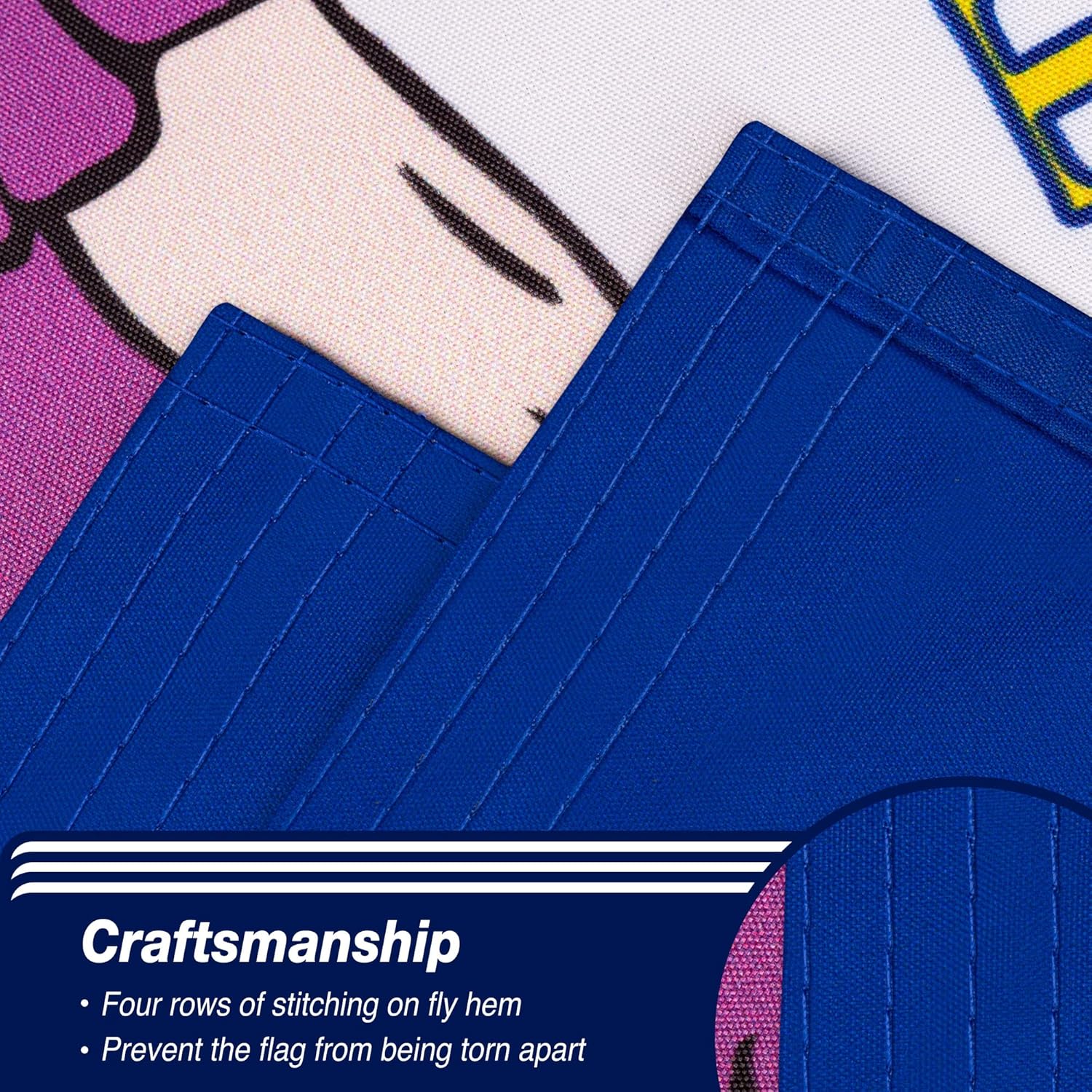 XIFAN Double Sided Virginia State Flag 3x5 ft, Heavy Duty 3 Ply Durable Polyester, VA Flag with Vibrant Print/4 Rows Hemming/Brass Grommets for Indoor Outdoor Decor - Image 5