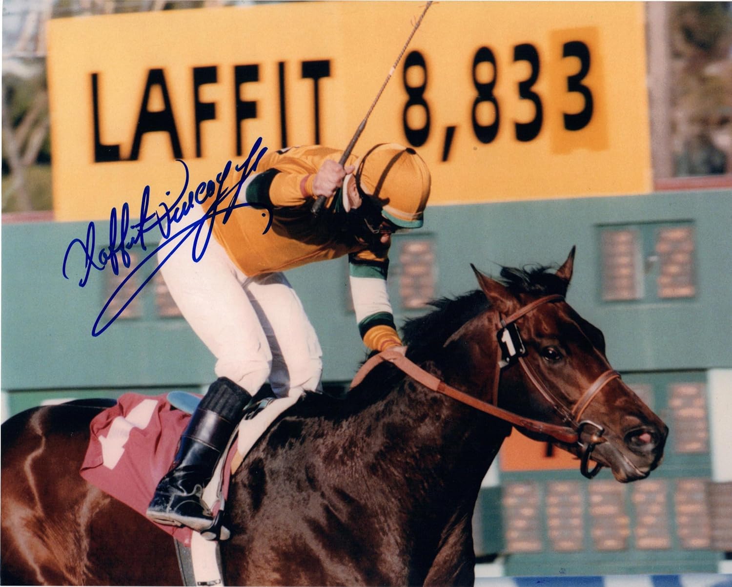 Laffit Pincay jr Autographed Photo at Amazon's Entertainment