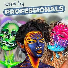 Blue Squid PRO Face Paint - Professional Water Based Single Cake Facepaint & Body Paints - SFX Makeup, Kids Adults Face Painting for Costume, Halloween, Cosplay - Metallic Silver 90g / 3oz
