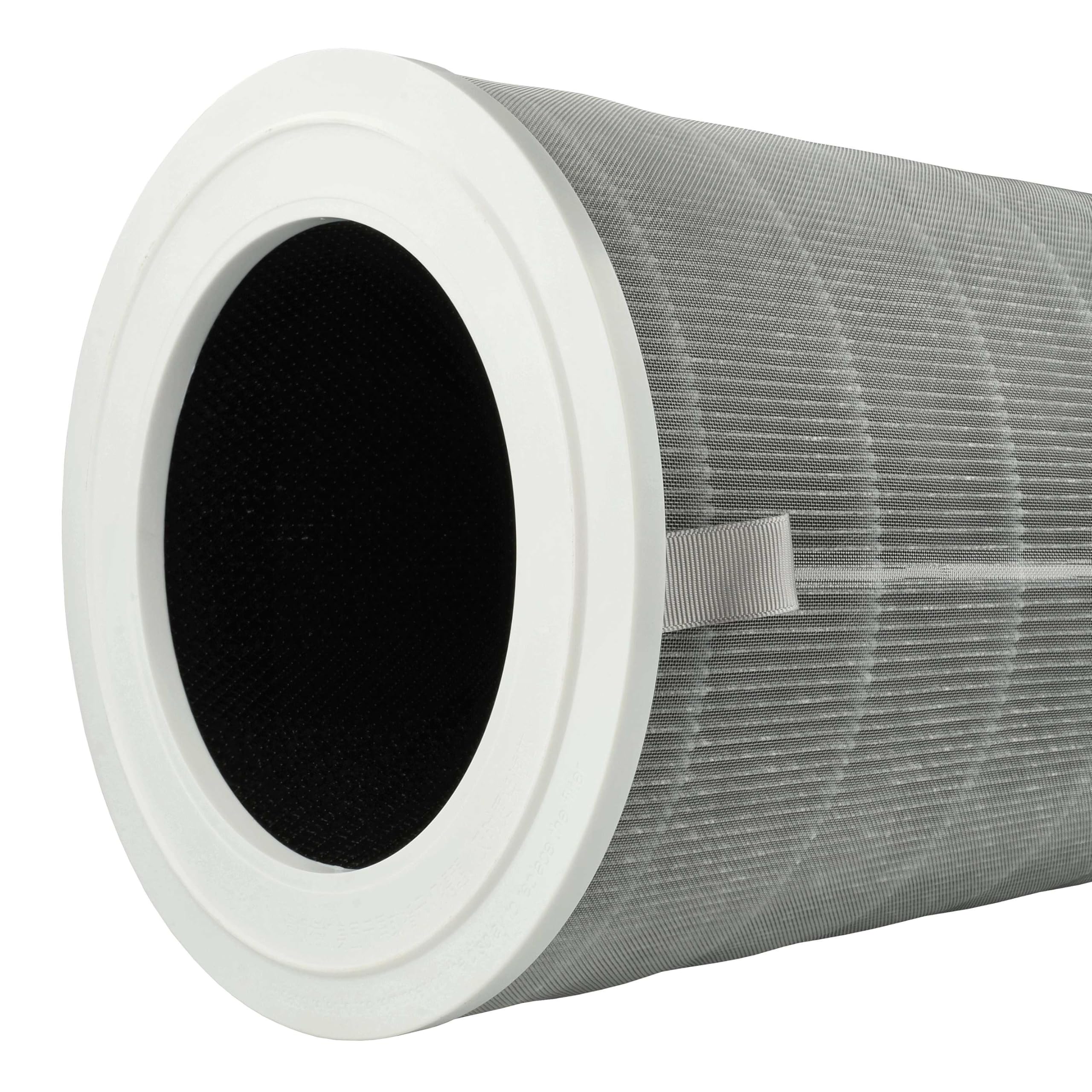 vhbw Filtro carbón activo compatible con Xiaomi Smart Air Purifier 4 Pro purificadores de aire - Filtro de aire H12 gris blanco