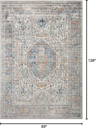 Vista 72 de Loloi II Alfombra decorativa gris Bianca/Multi 2'-8" x 4' Gris / Multi,Gris y marrón,ceniza / multi,Dove / Multi,Negro