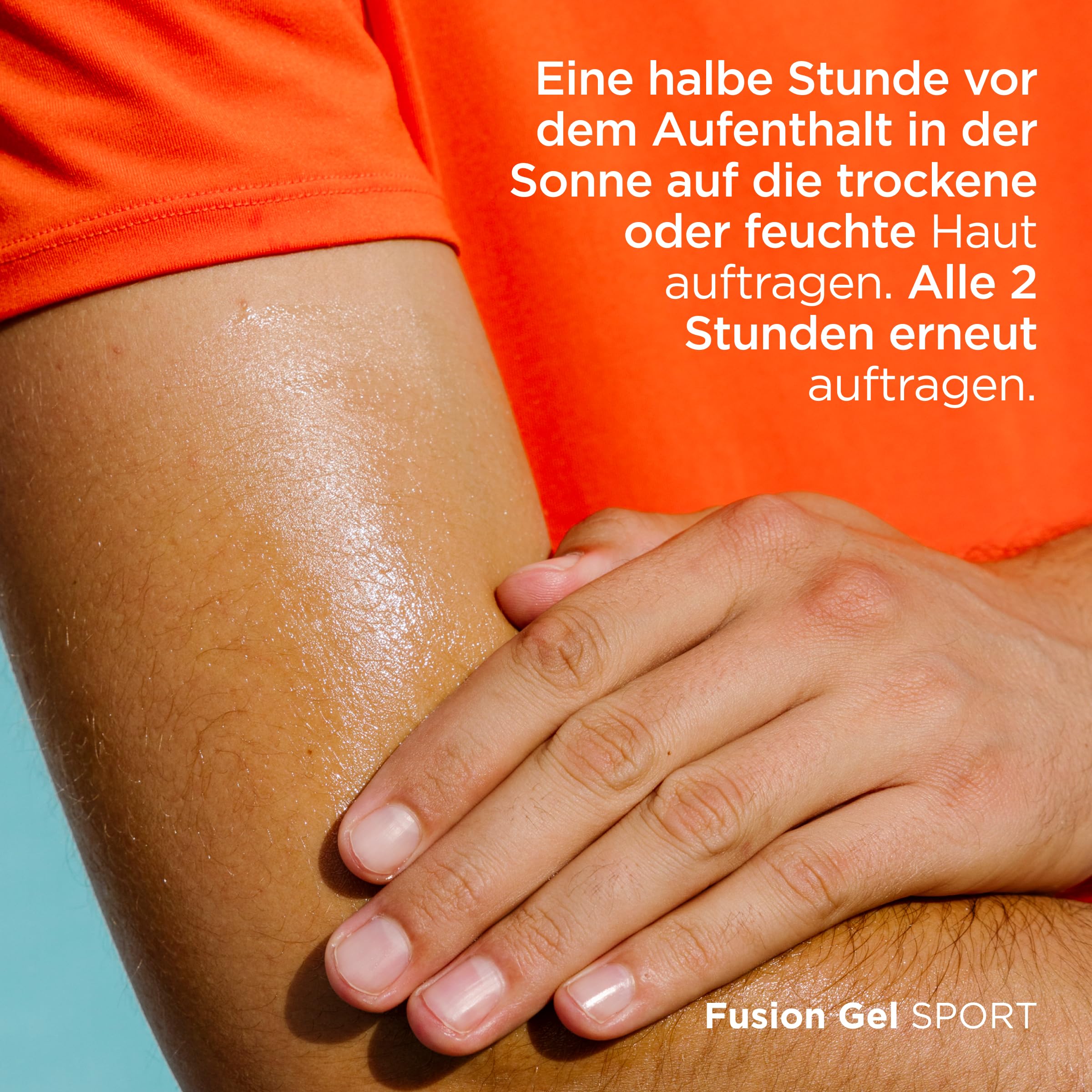 ISDIN Fotoprotector Fusion Gel Sport LSF 50+ - Transparentes Sonnengel für Sportler - Schweißresistent, Wasserfest & Kühlend - Zieht sofort ein, Nicht fettend, 100ml